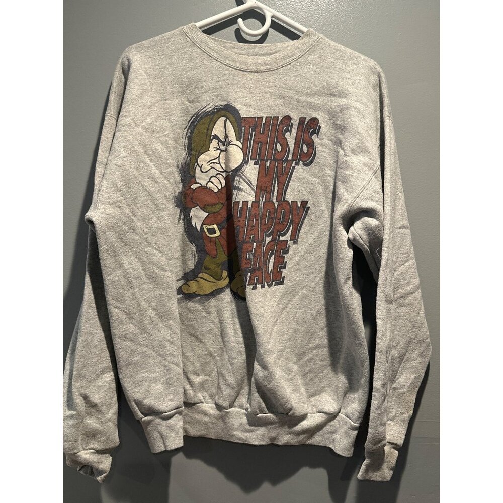 Disneyland Grumpy Sweater L Vintage Y2k Retro 2000s Disney Crewneck Sweatshirt